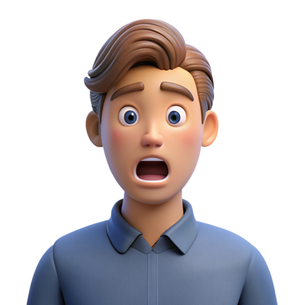 dramatic classic Man with a shocked expression exclusive png
