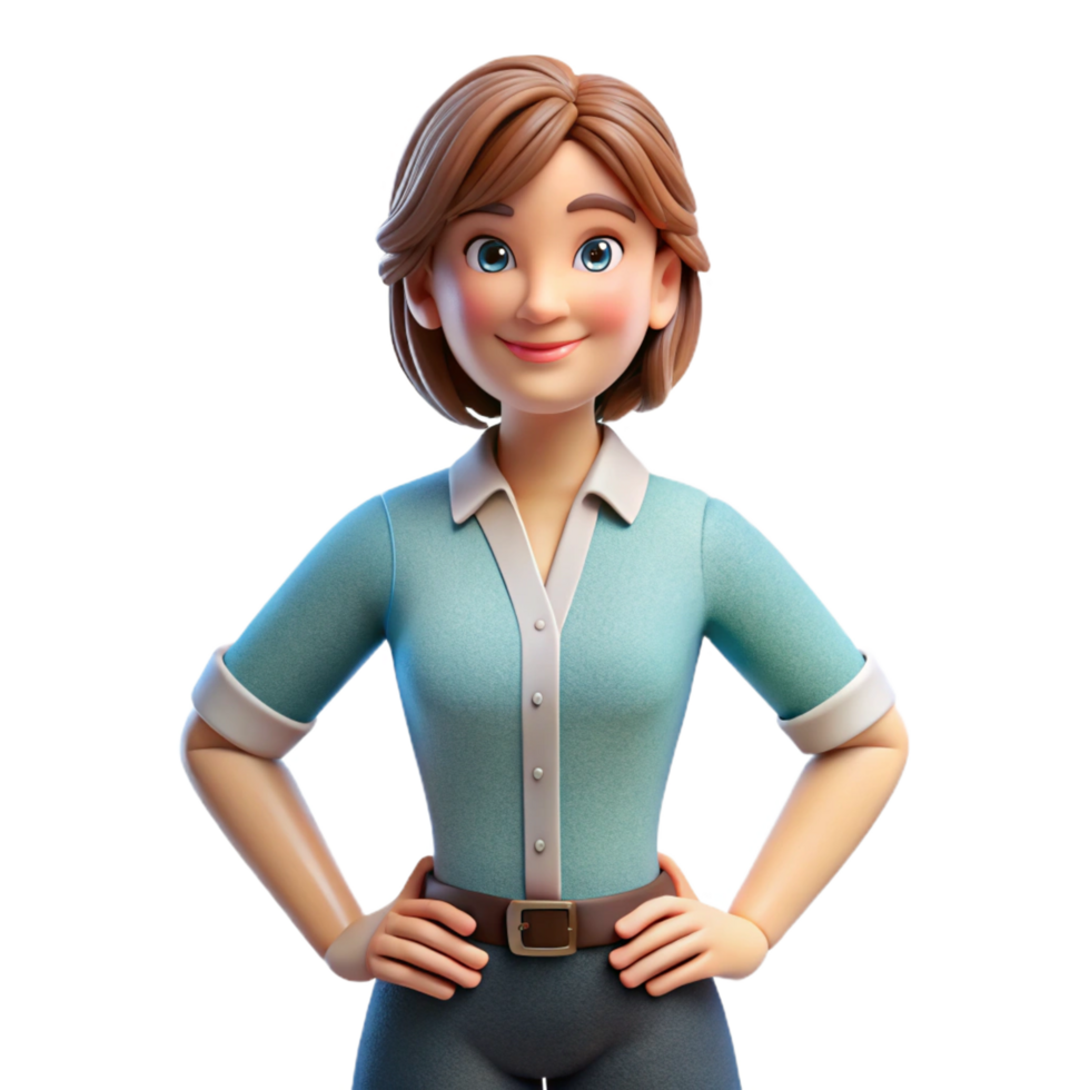 extraordinary creative Woman with a confident stance high quality png