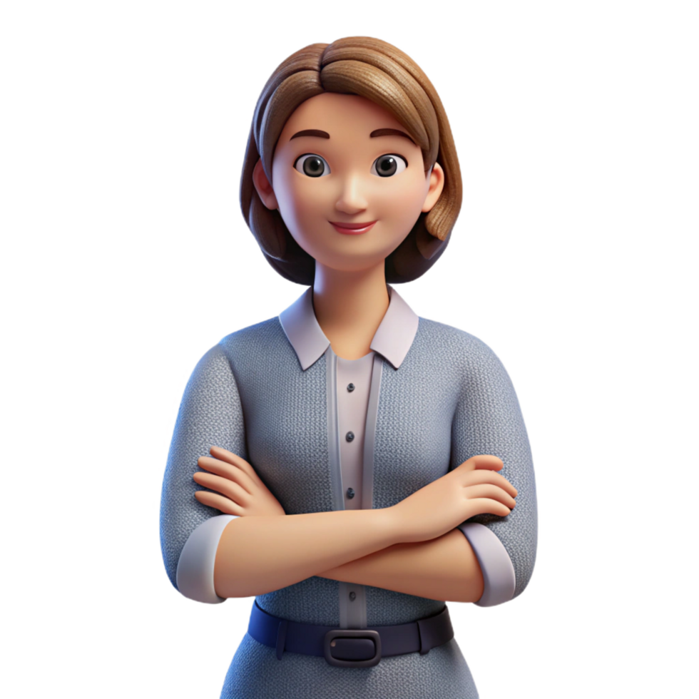 impressive creative Woman with a confident stance professional png