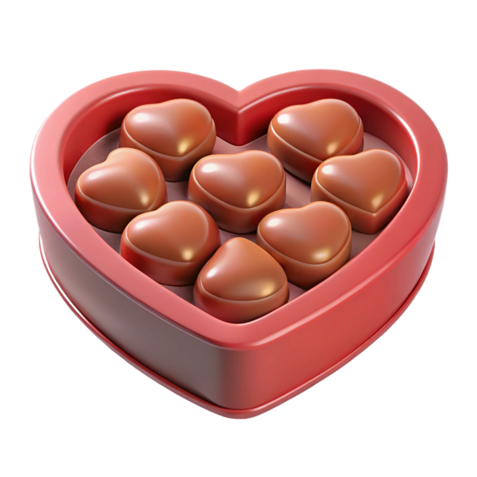 stunning abstract Heart-shaped box of chocolates original png