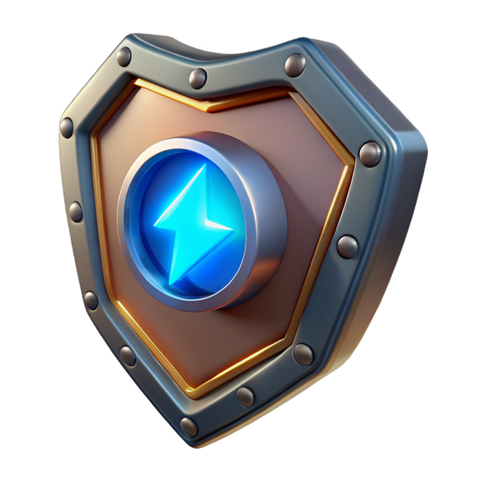 impressive artistic Energy shield generator emitting a faint glow original png