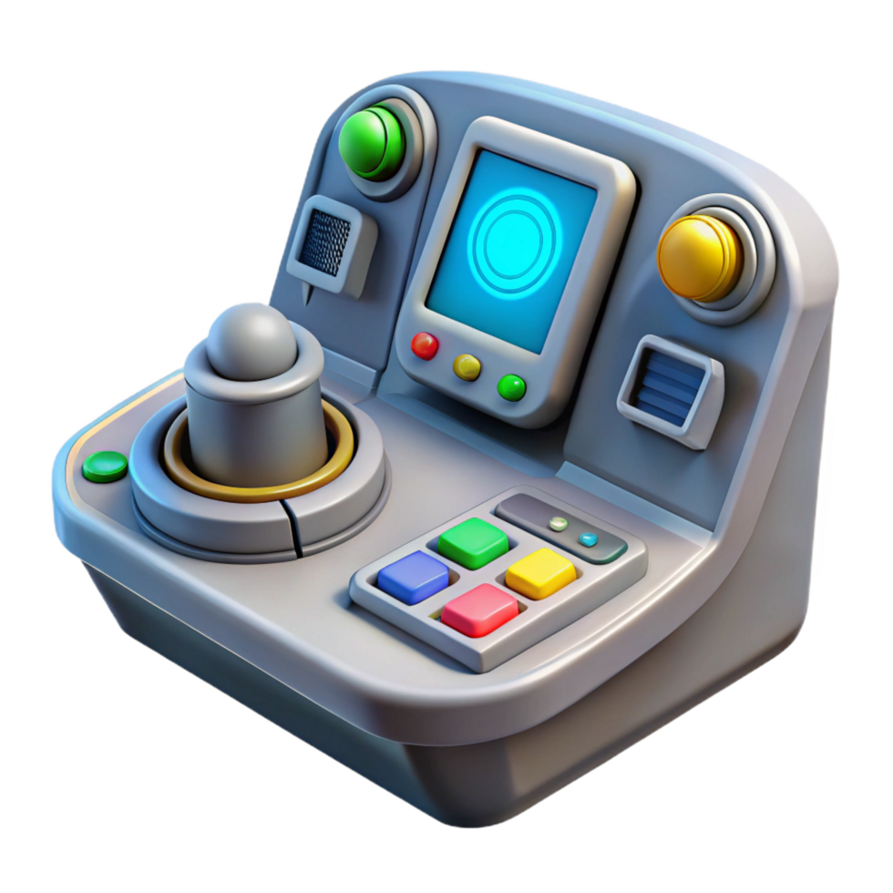 impressive modern Spaceship cockpit control panel with multiple buttons and displays 4K png
