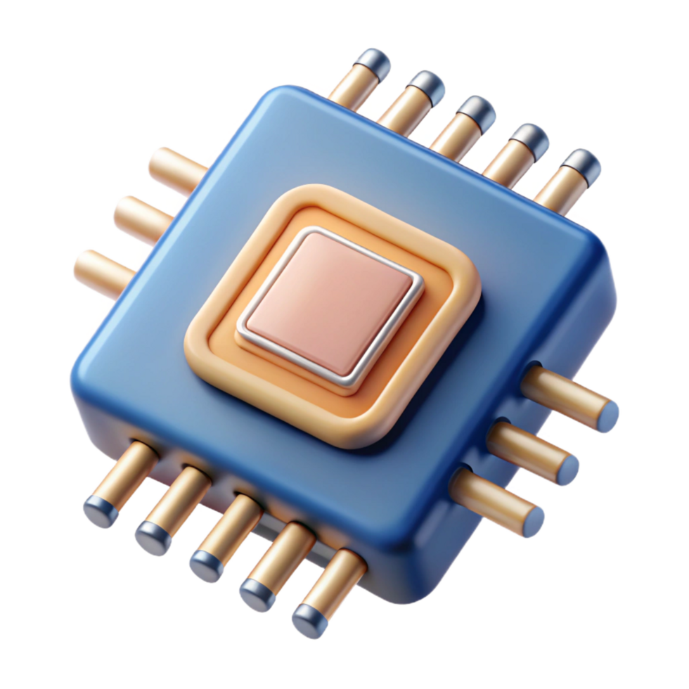 sereno abstrato microchip com complexo circuitos padronizar genuíno png