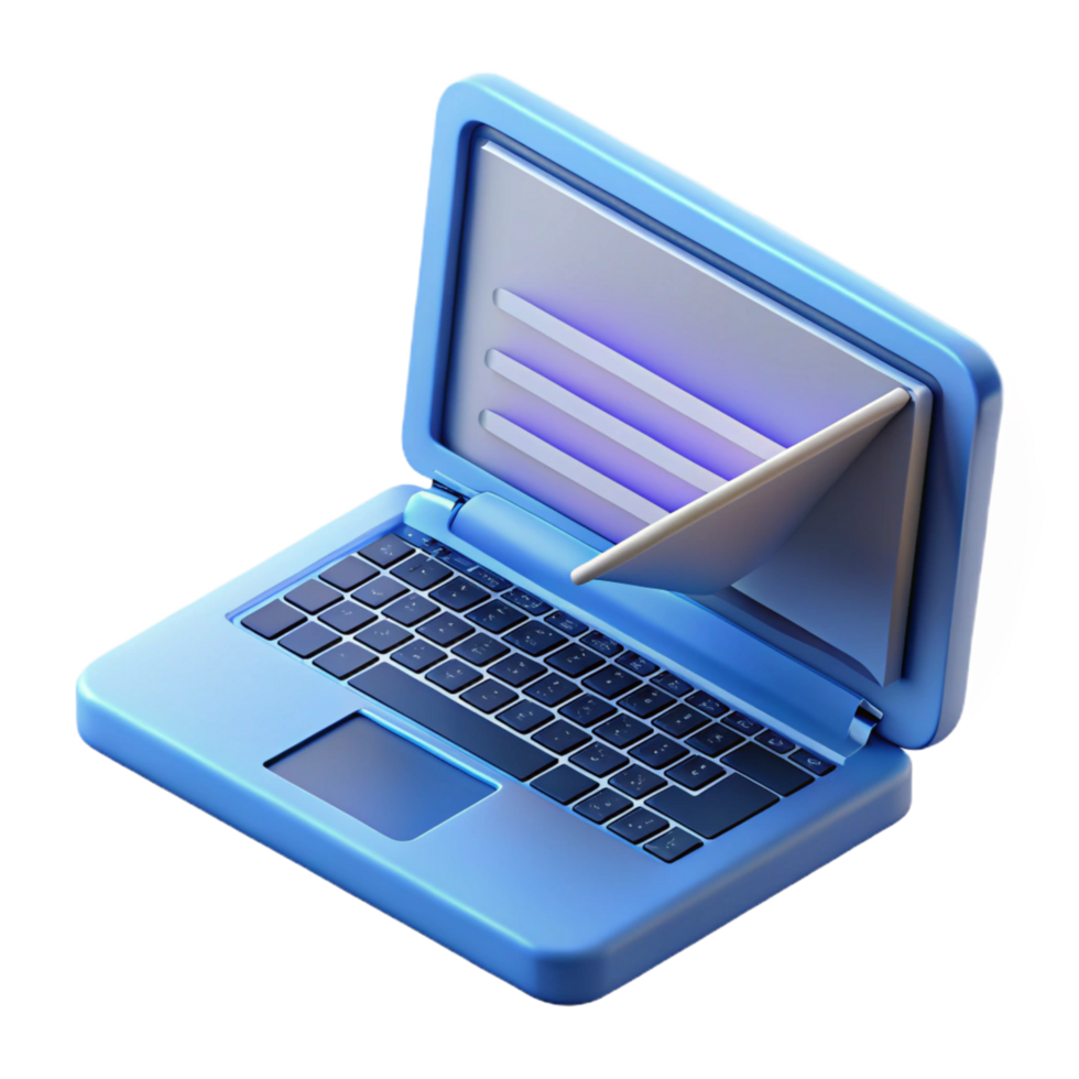 magnificent abstract Laptop computer with open lid displaying code premium png