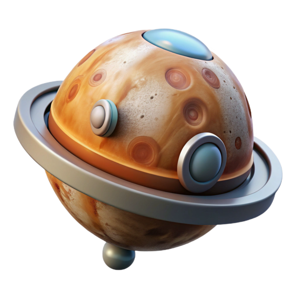 magnificent creative Spacecraft exploring a distant planet professional png