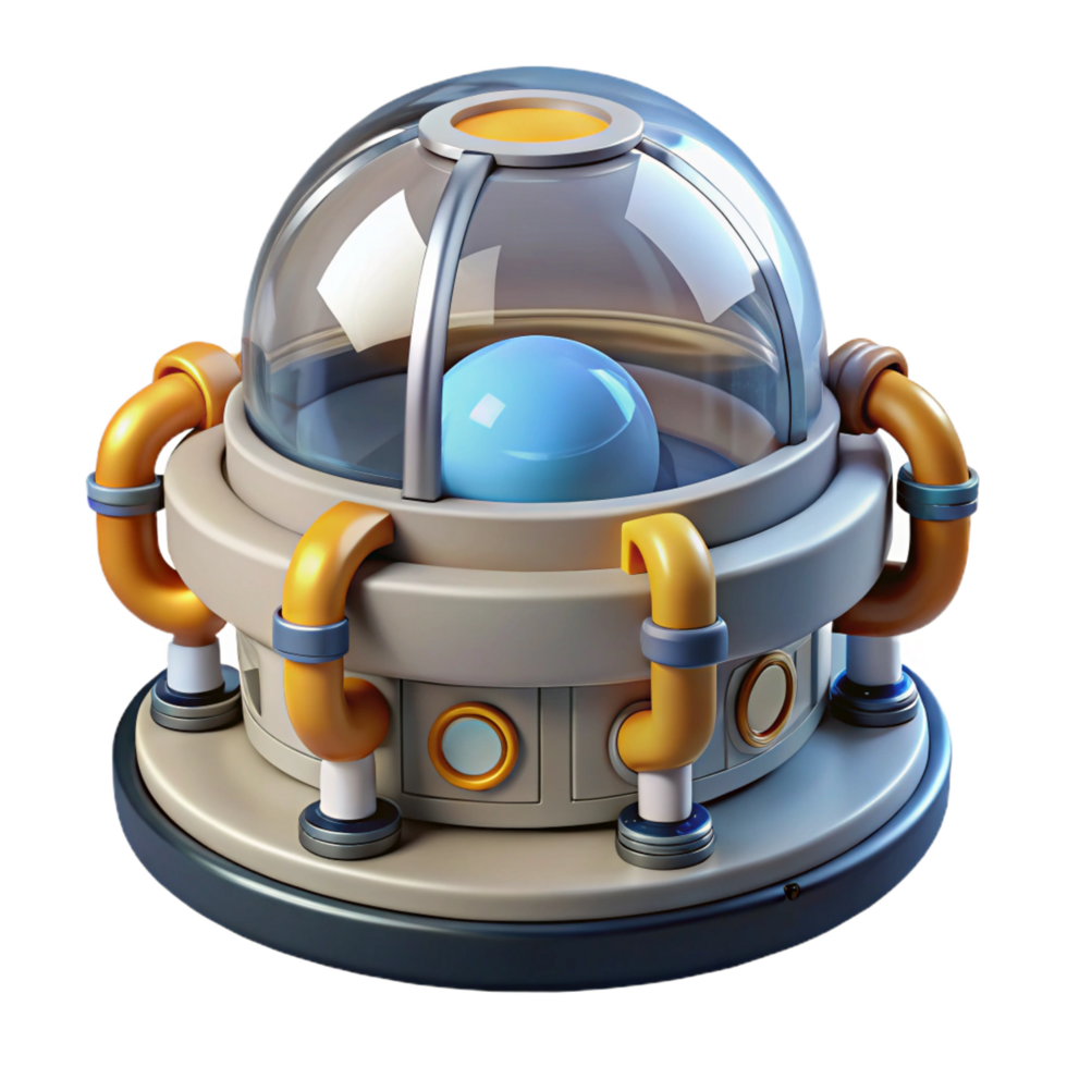 impressive minimalist Artificial gravity generator for space habitats 4K png