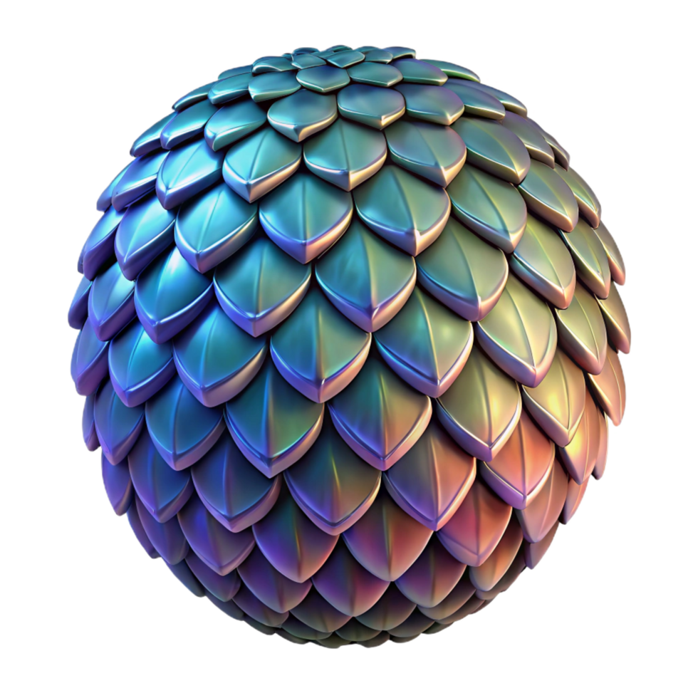 beautiful minimalist A detailed dragon scale, iridescent and textured exclusive png