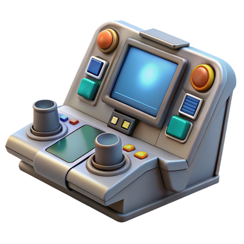 dramatic vintage Spaceship cockpit control panel, buttons and screens professional png