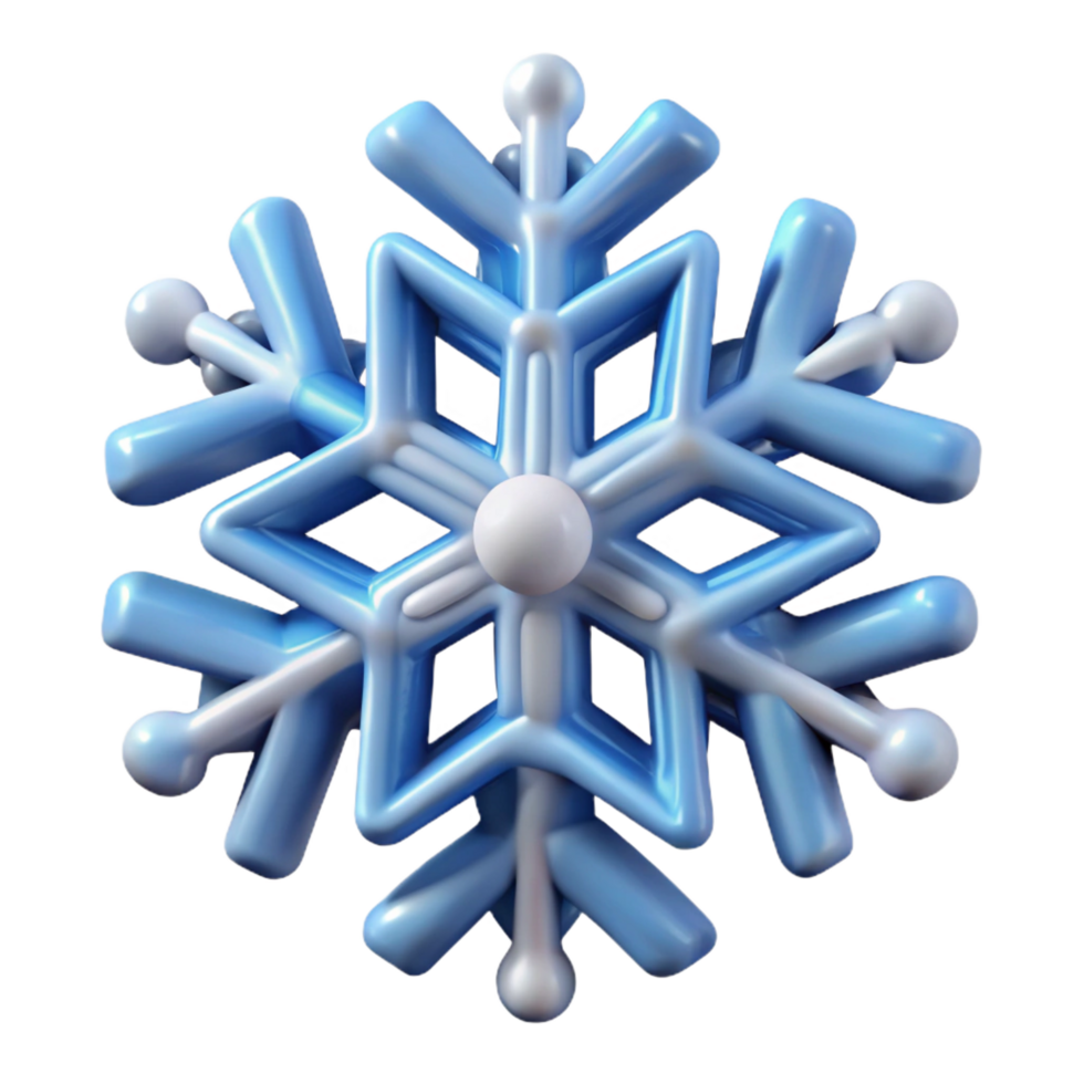 serene artistic Single snowflake, intricate design authentic png
