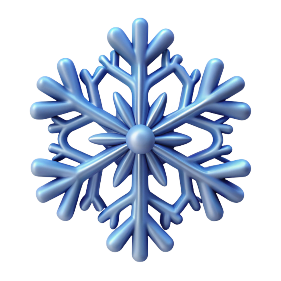 elegant artistic Single snowflake, intricate design high quality png