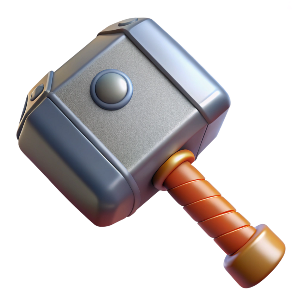 stunning abstract Thor's Hammer, Mjolnir original png
