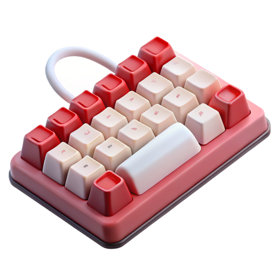 extraordinary traditional Mechanical keyboard with Cherry MX keys detailed png