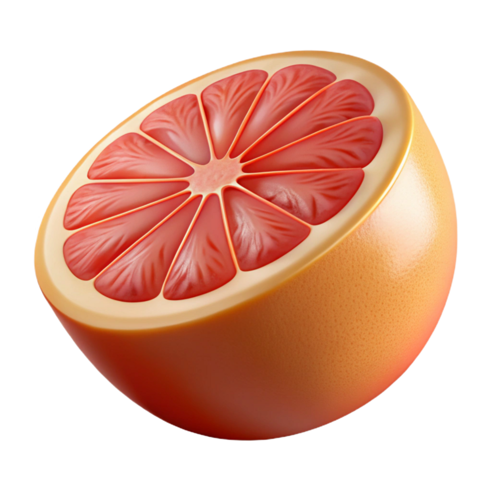 vibrant vintage Half of a grapefruit authentic png