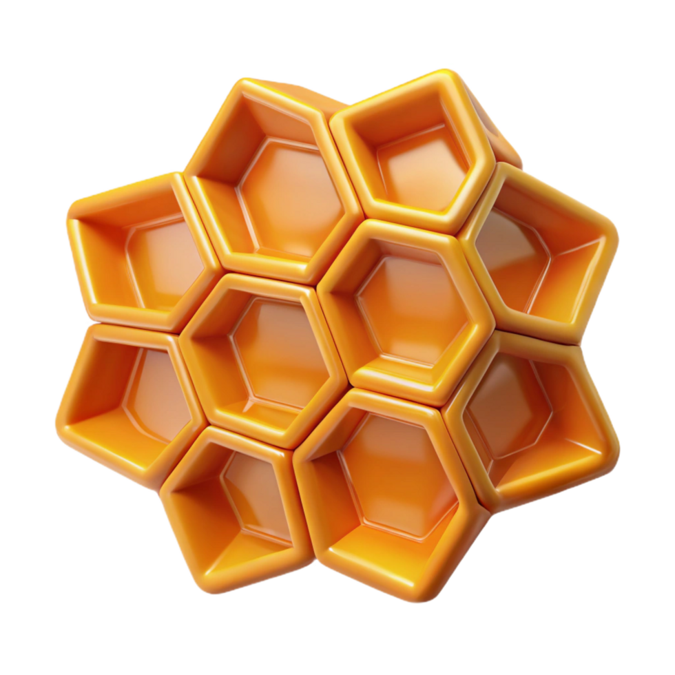 impressive contemporary Close-up of a honeycomb genuine png