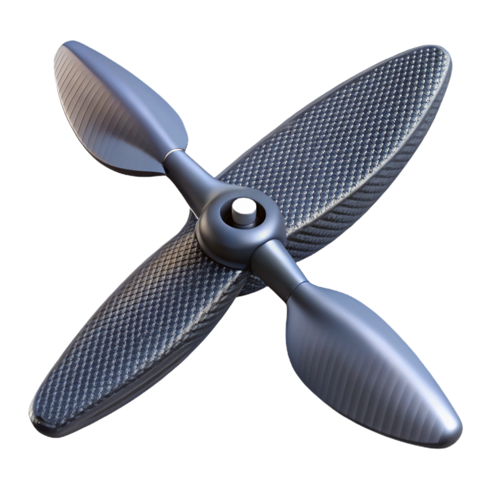 serene traditional Advanced drone propeller with aerodynamic design and carbon fiber blades original png