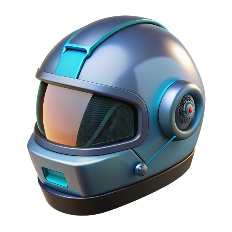 wonderful traditional Futuristic racing helmet with integrated HUD and communication system exclusive png