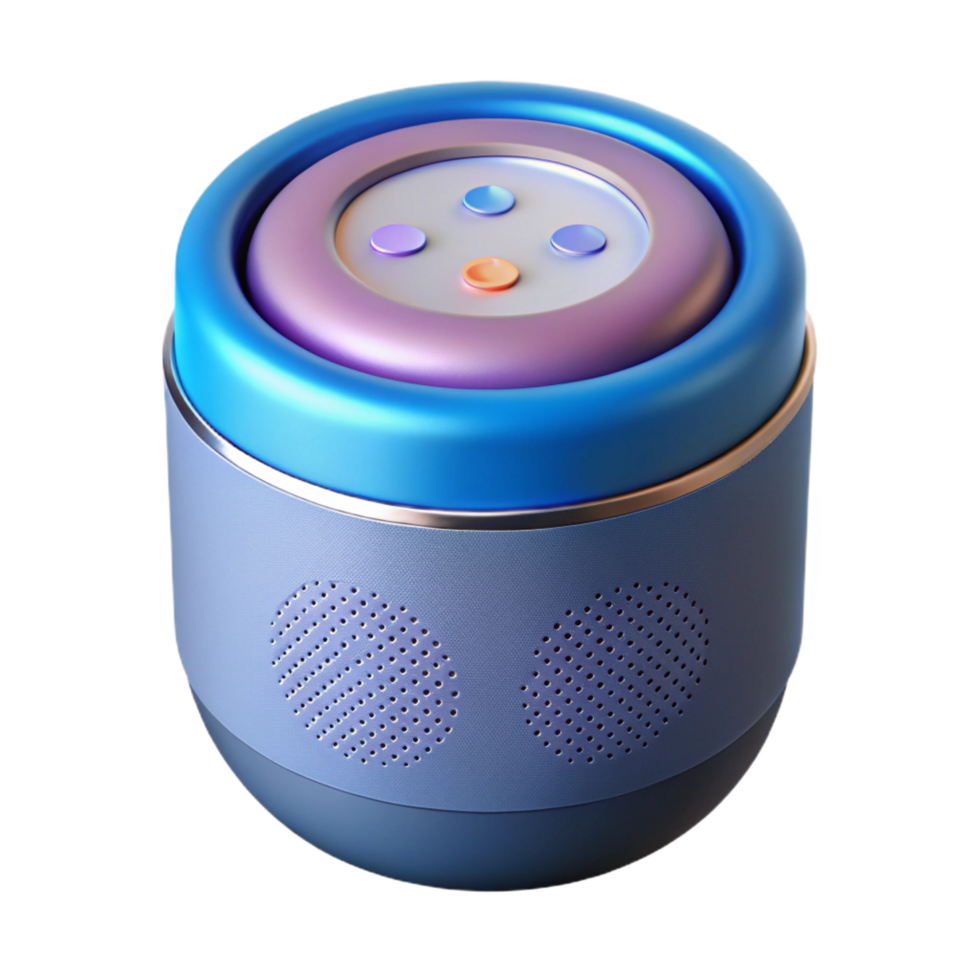 dramatic rustic Smart speaker with voice assistant activated premium png