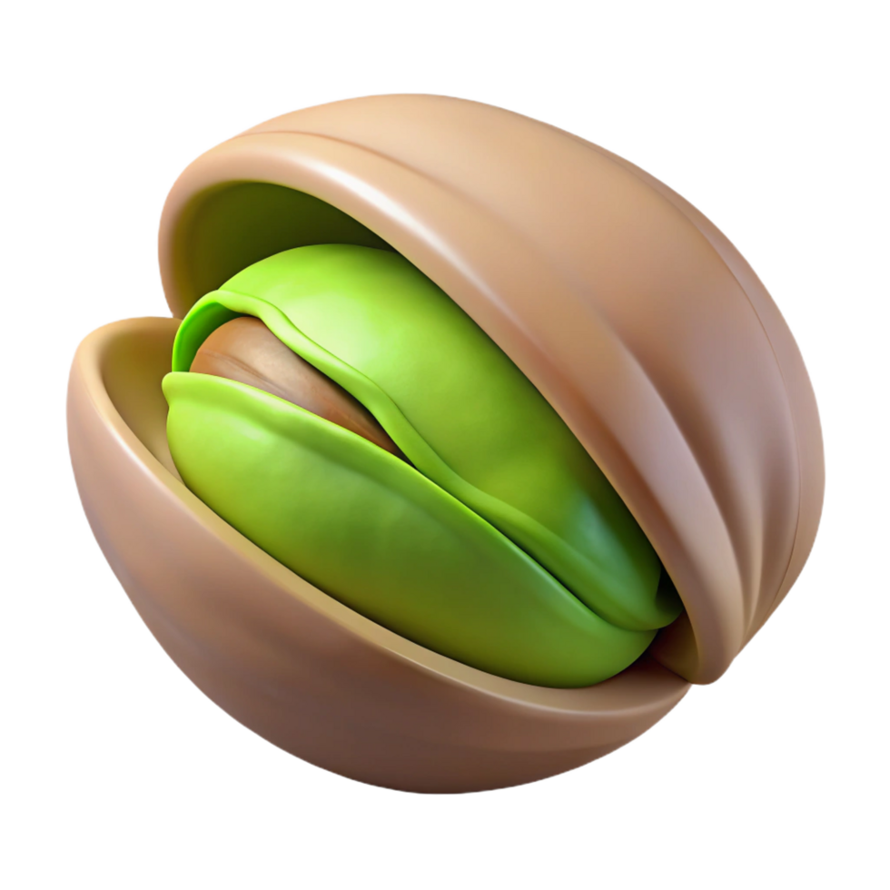 wonderful minimalist Pistachio nut in shell genuine png