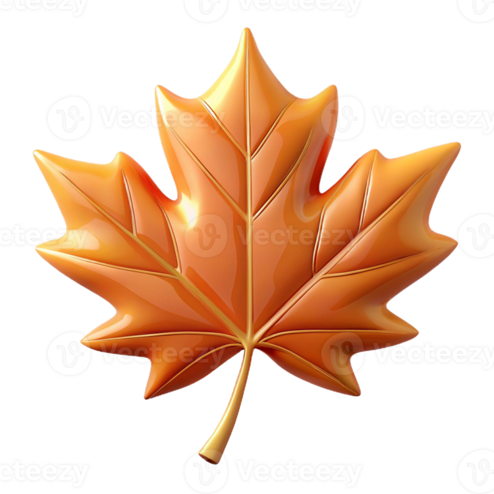 serene minimalist Maple leaf authentic png
