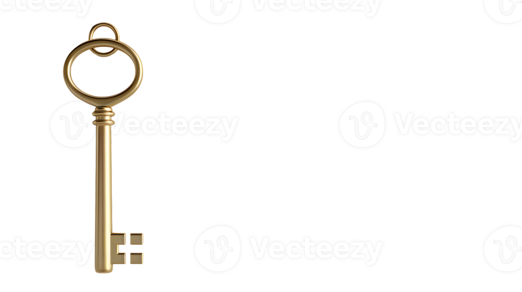 Golden Key with Elegant Design for Security and Access Solutions png