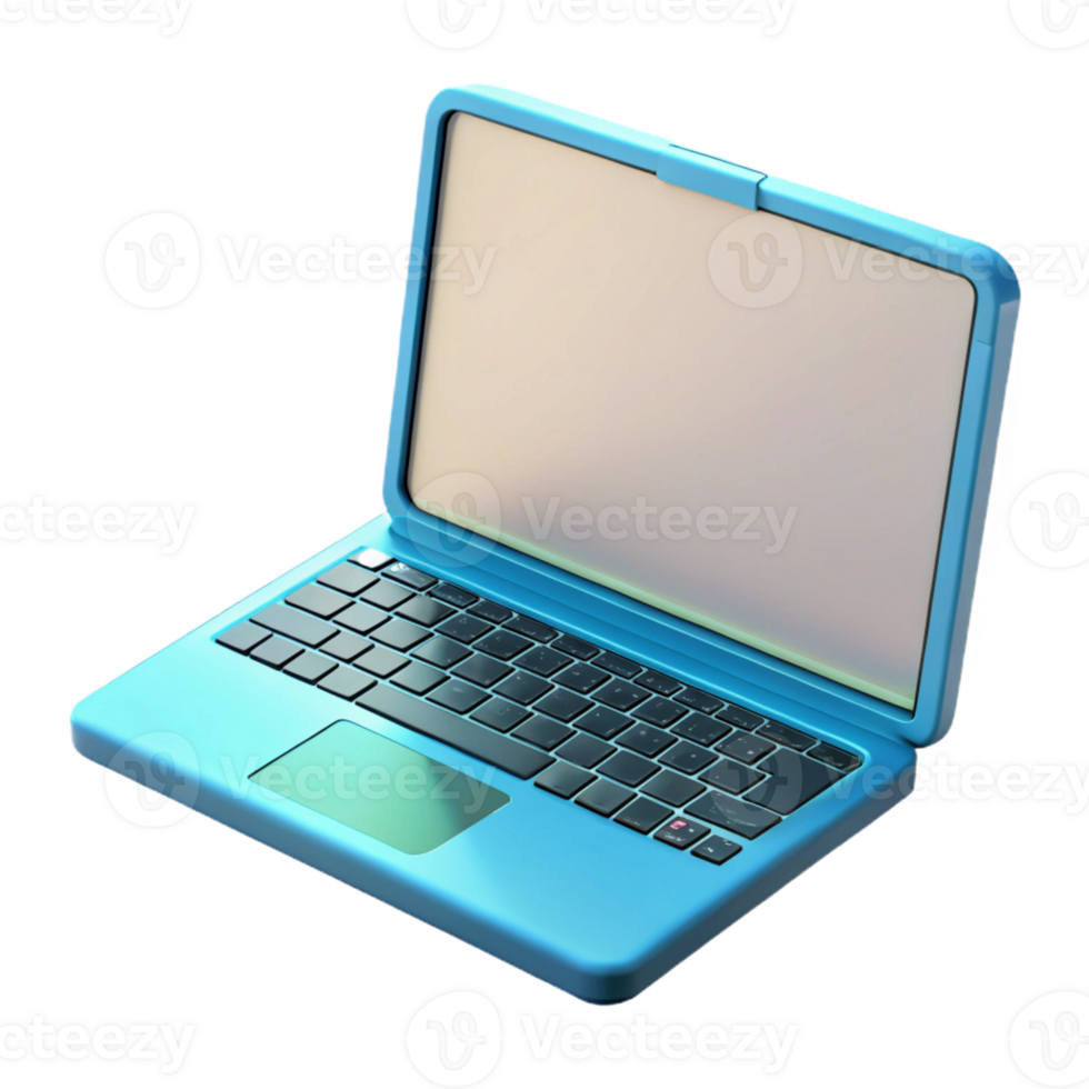 deslumbrante clássico computador portátil computador com em branco tela autêntico png