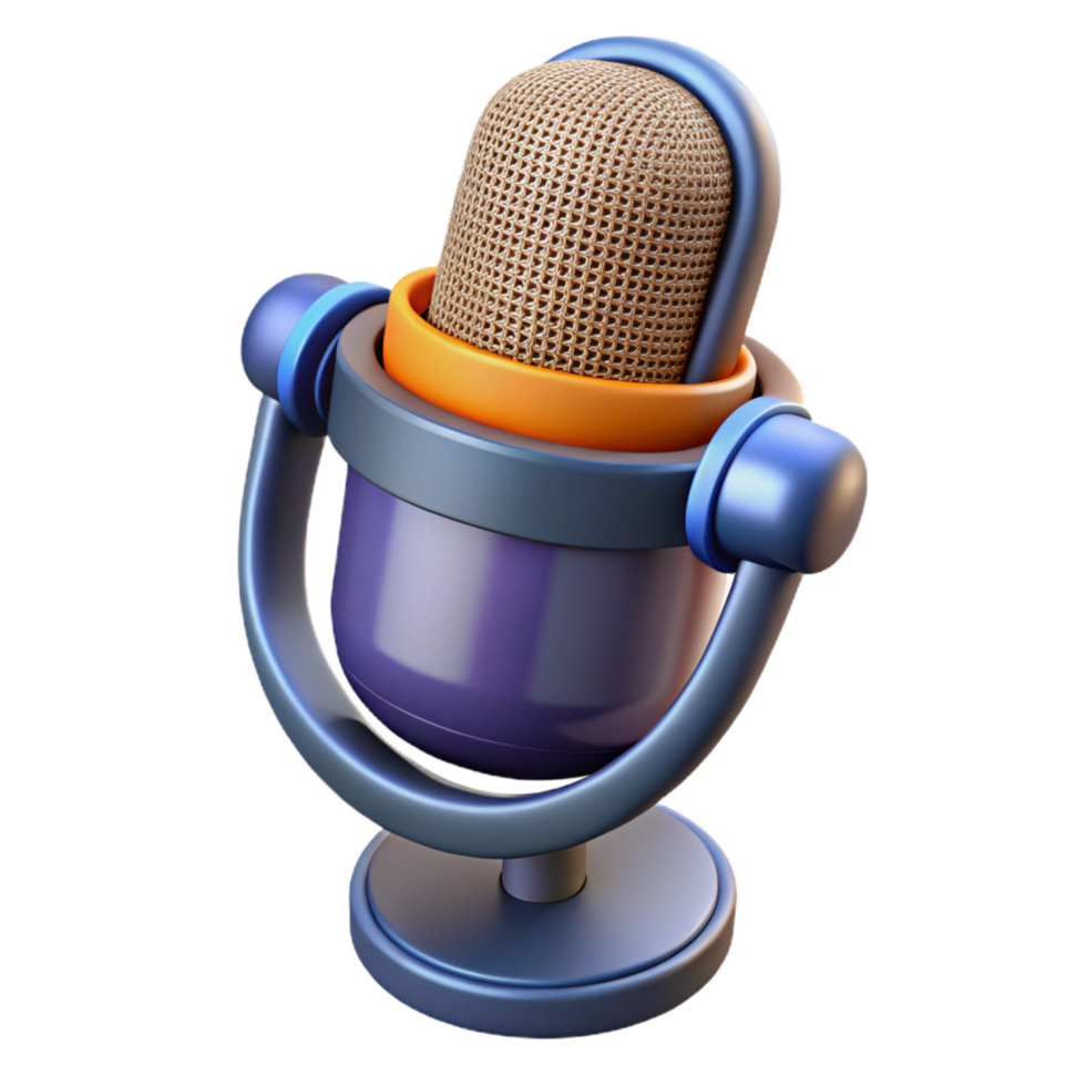 wonderful traditional Microphone with pop filter 4K png