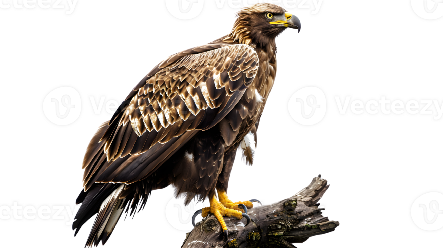 Majestic Bird of Prey Perched on a Branch Detailed Feathers and Sharp Talons Wildlife Photogr png