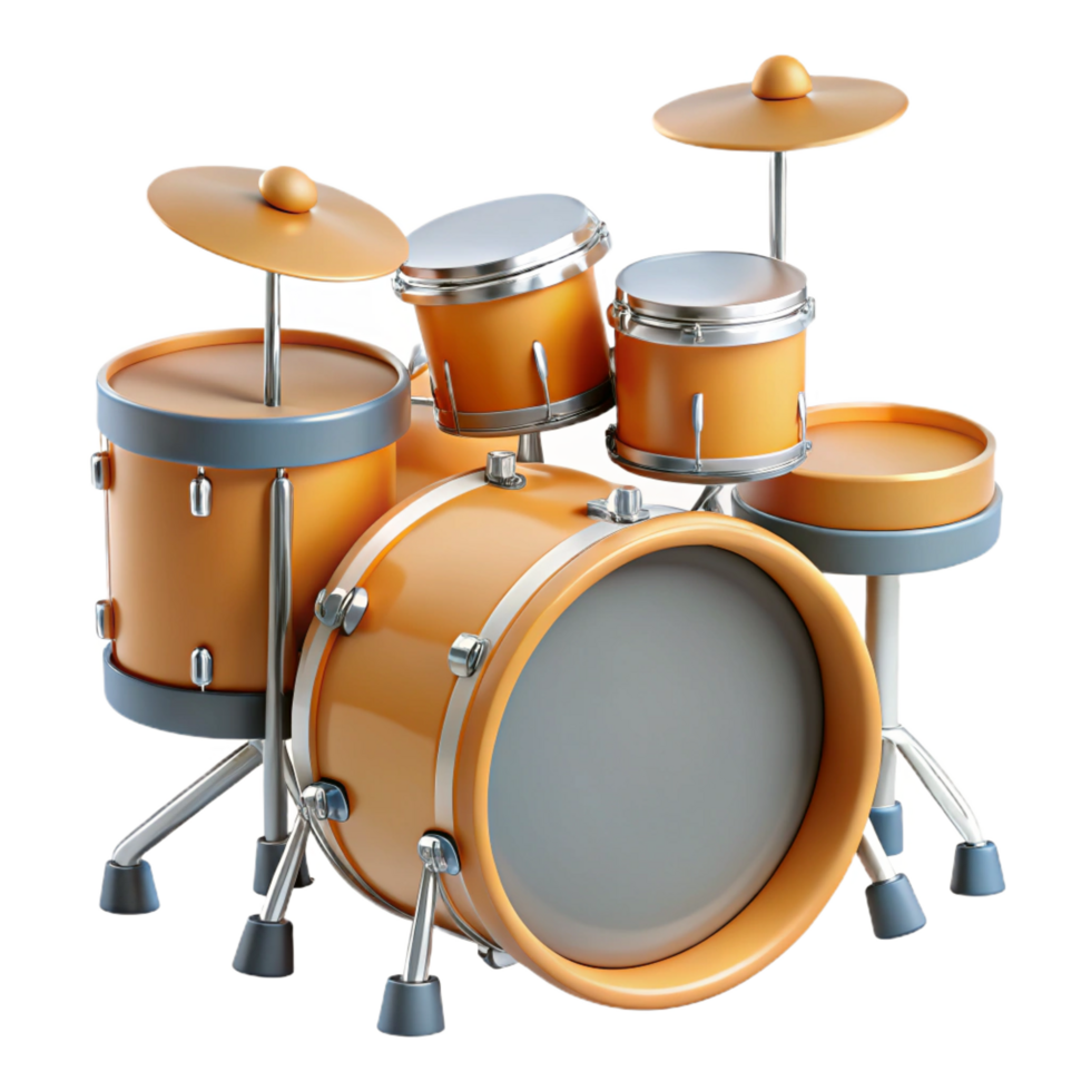 magnificent modern Drum set, premium png