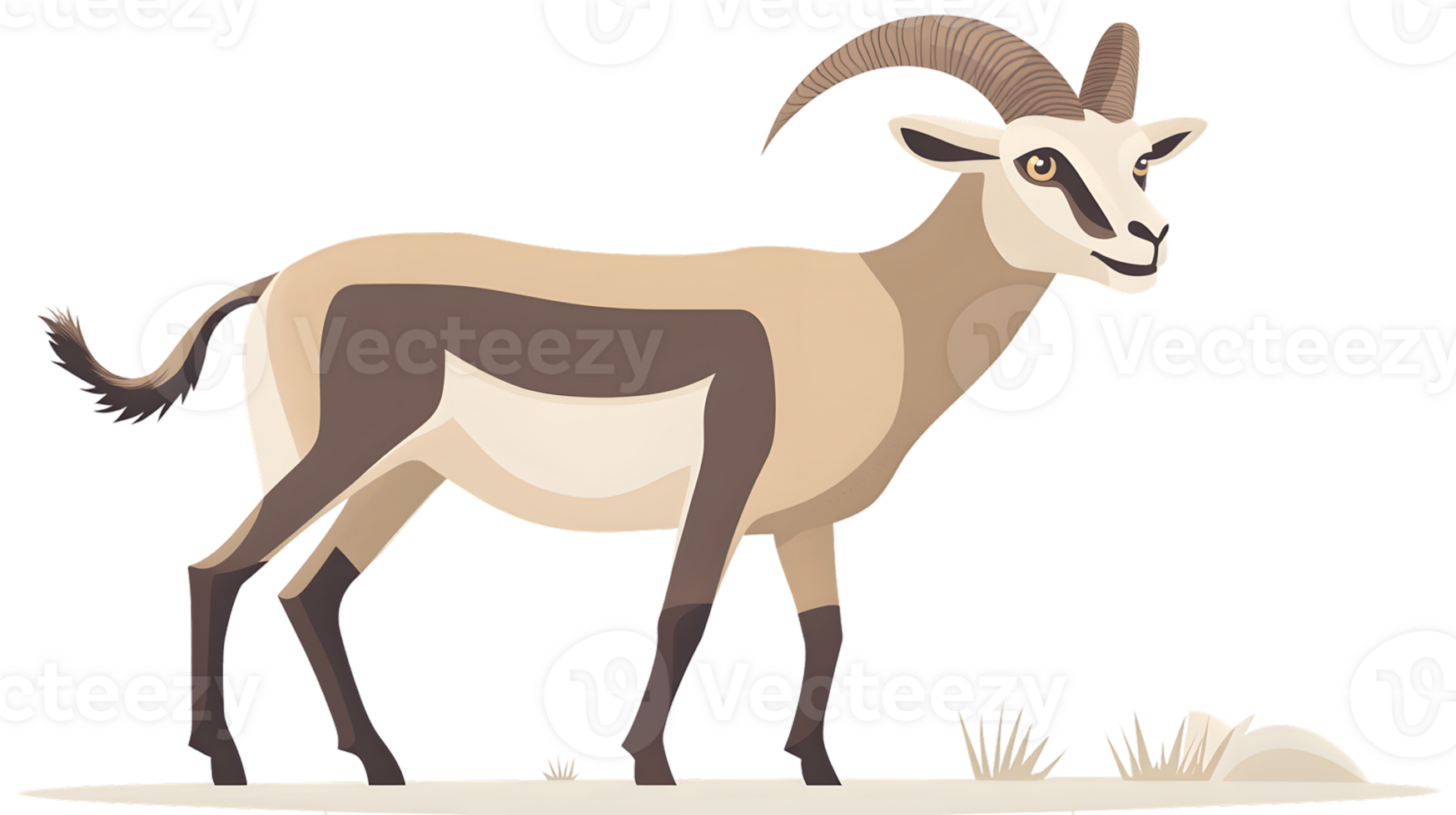 A majestic horned creature standing in a natural setting perfect for wildlife nature and ani png