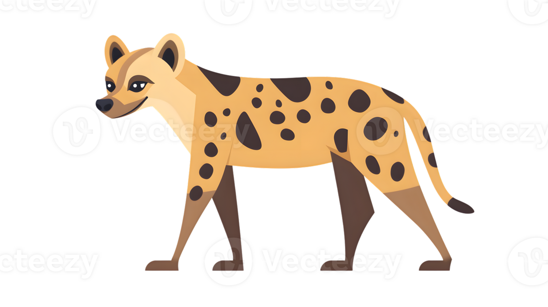 A spotted wild animal with a sleek body and alert posture ideal for wildlife nature and educ png