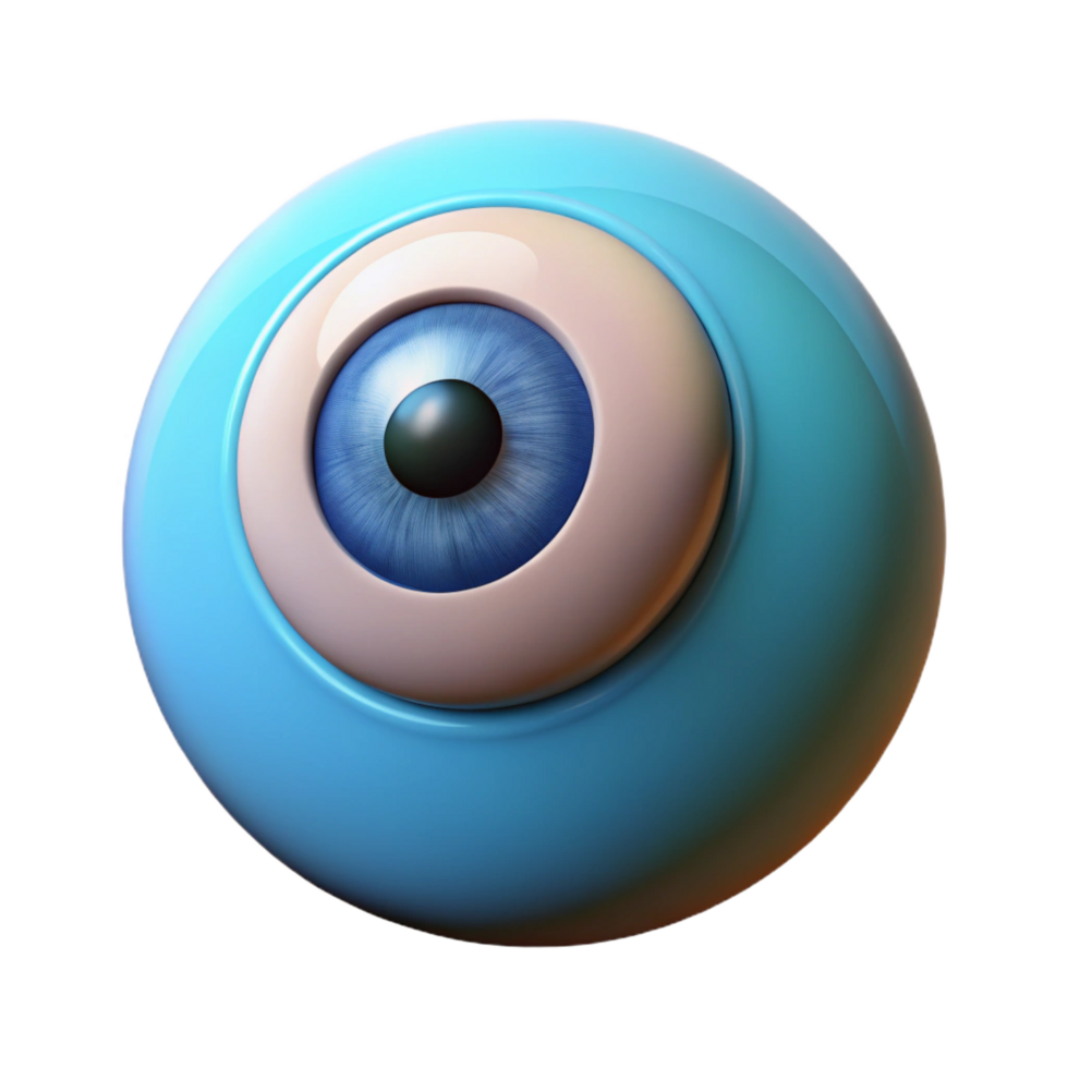 dramatic modern Cyclops' eye, single large eye, high resolution png