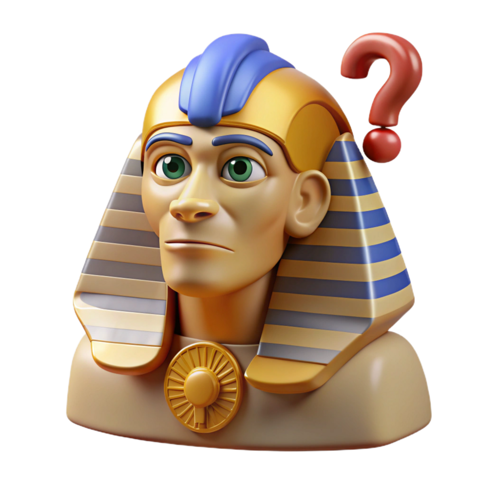 stunning contemporary Sphinx riddle, challenging question, high quality png