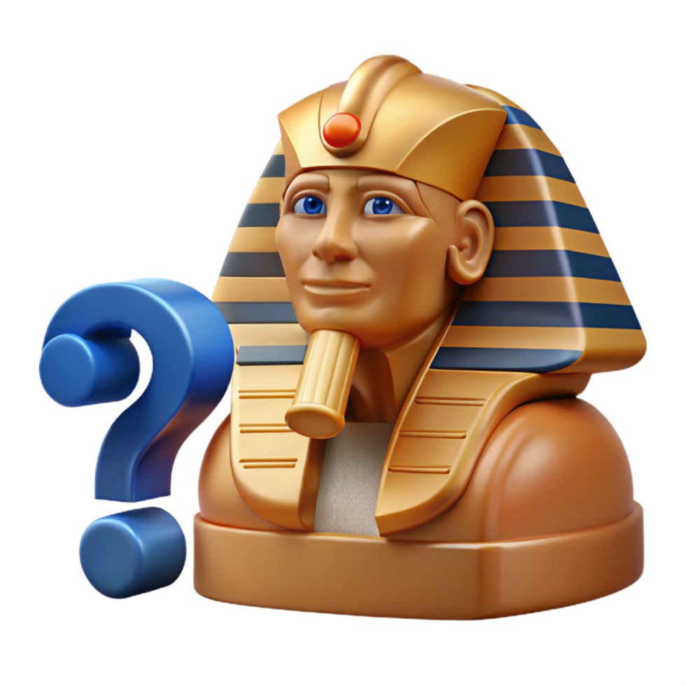 dramatic abstract Sphinx riddle, challenging question, exclusive png