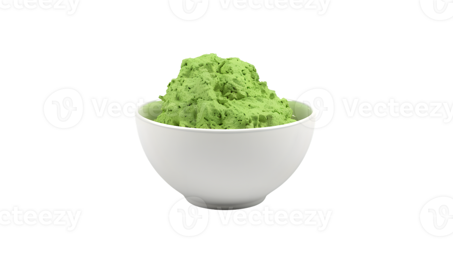 A bowl filled with vibrant green powder ideal for culinary and healthrelated content png