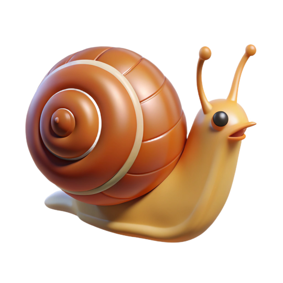 magnificent artistic A crawling snail high quality png