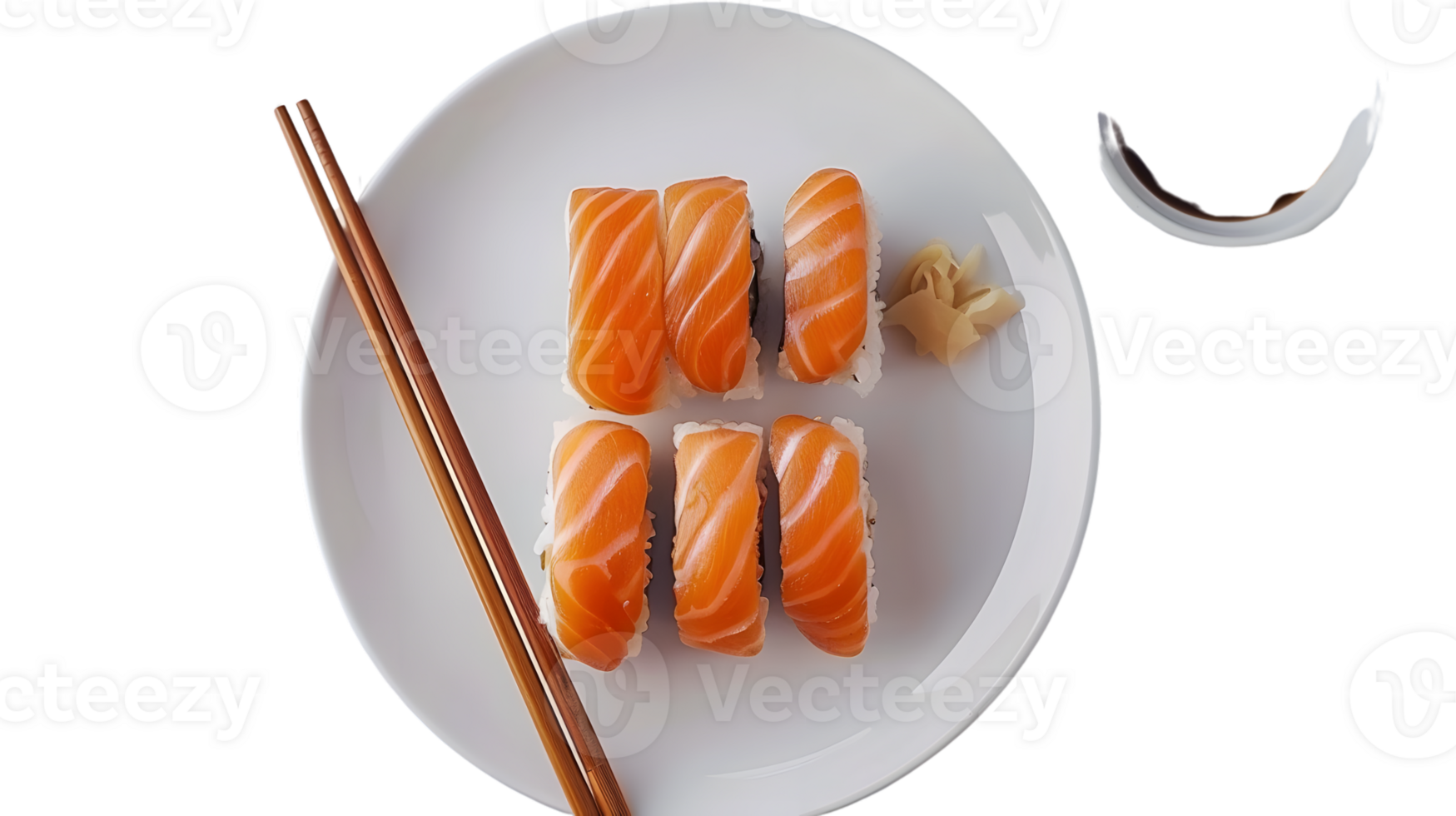 Delicious Sushi Platter with Chopsticks and Soy Sauce for Culinary Enthusiast png