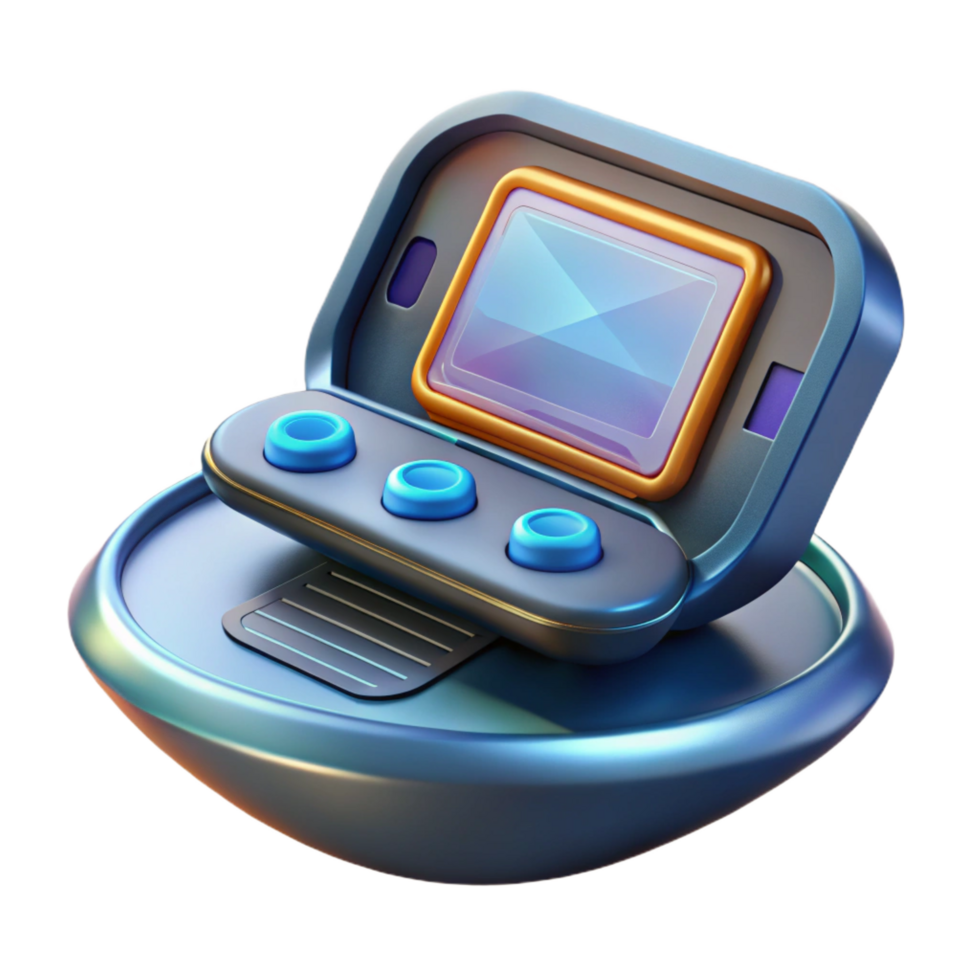 beautiful abstract Futuristic communication device with a flexible touchscreen display authentic png