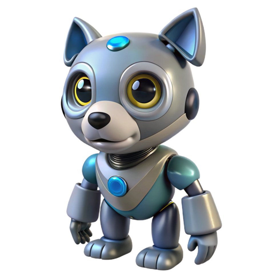 beautiful vintage Robotic pet with customizable personality and behavior original png