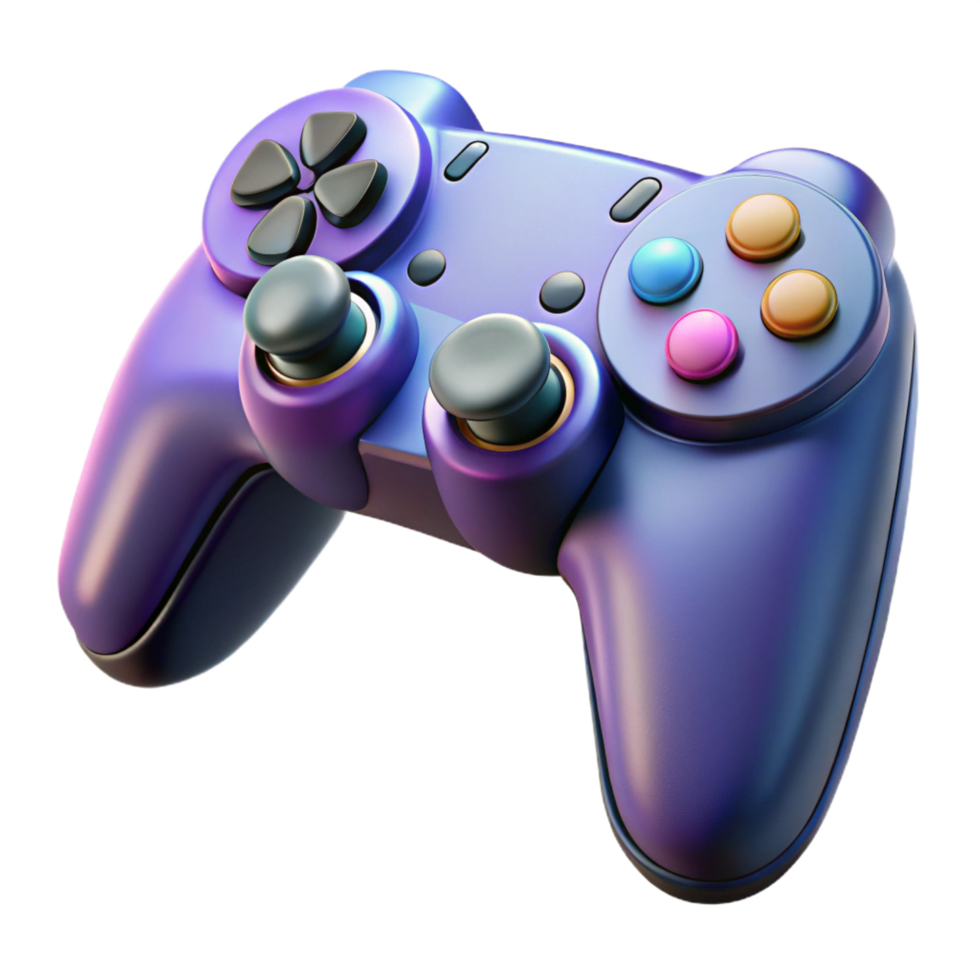 impressive artistic High-tech gaming controller with haptic feedback and motion sensors premium png