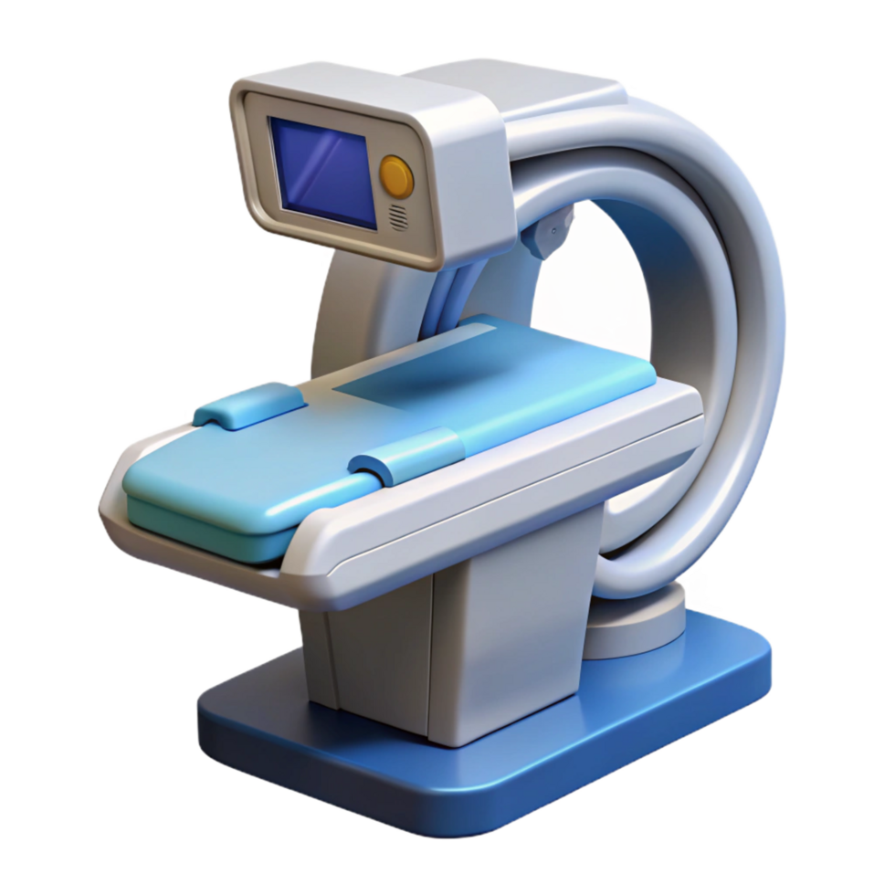 vibrant classic Medical scanner with high-resolution display premium png