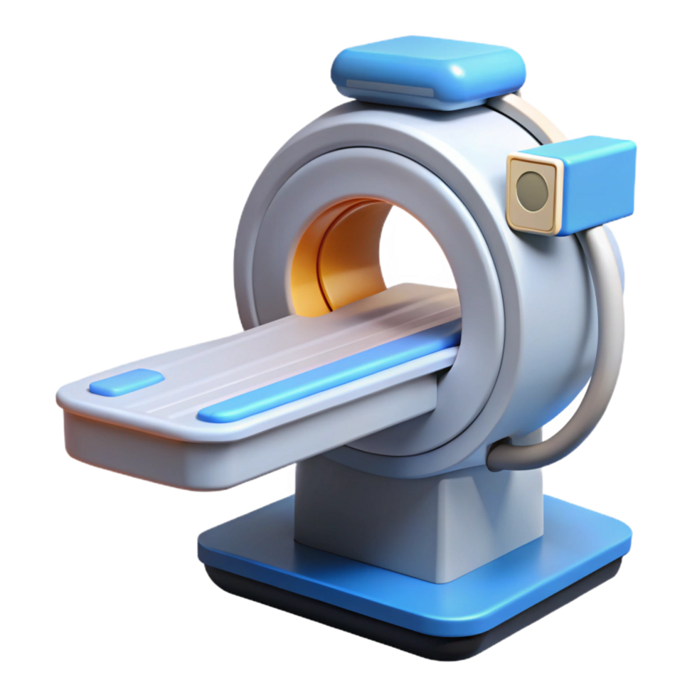 dramatic minimalist Medical scanner with high-resolution display 4K png