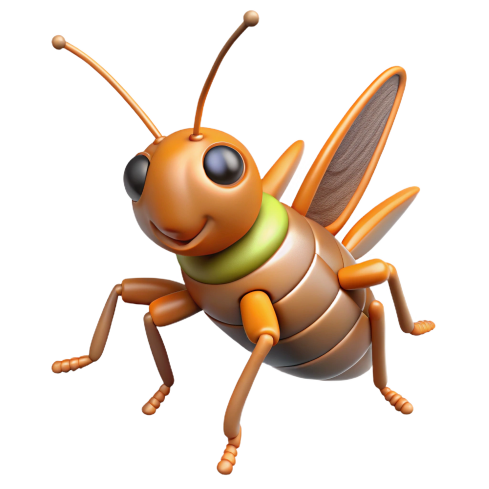 impressive modern A chirping cricket, premium png