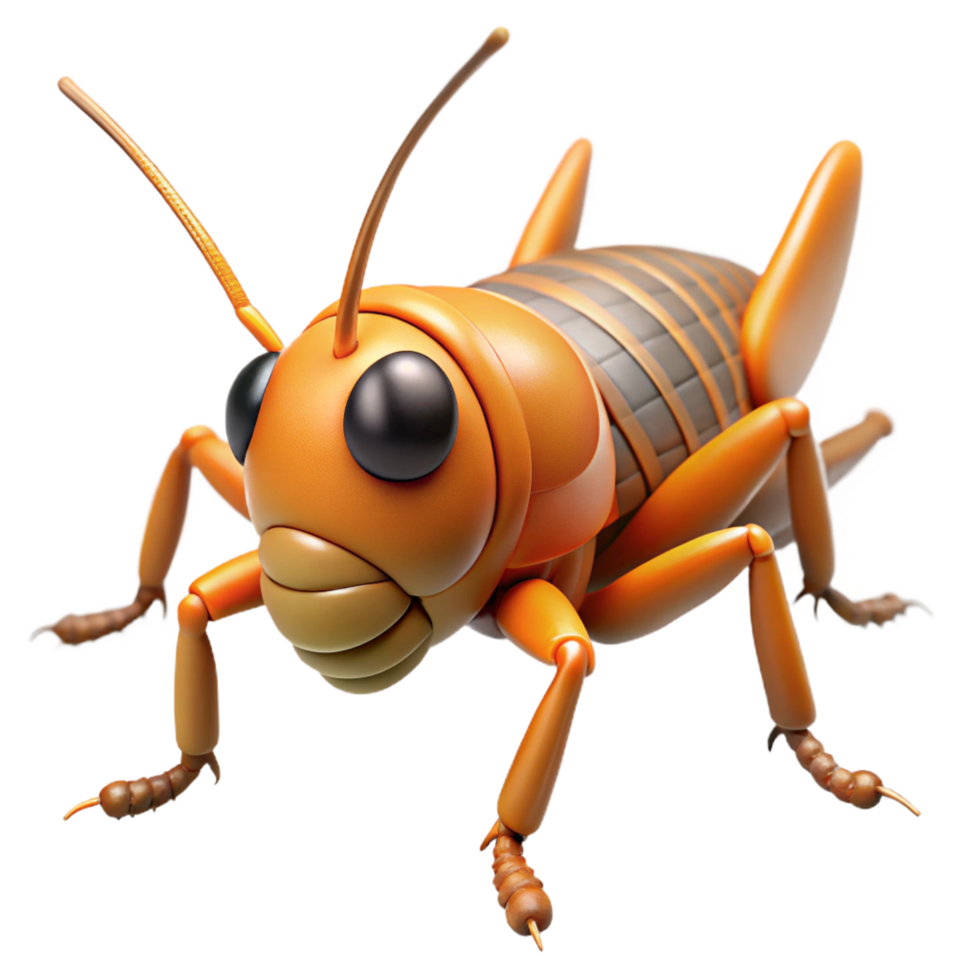 dramatic modern A chirping cricket, original png