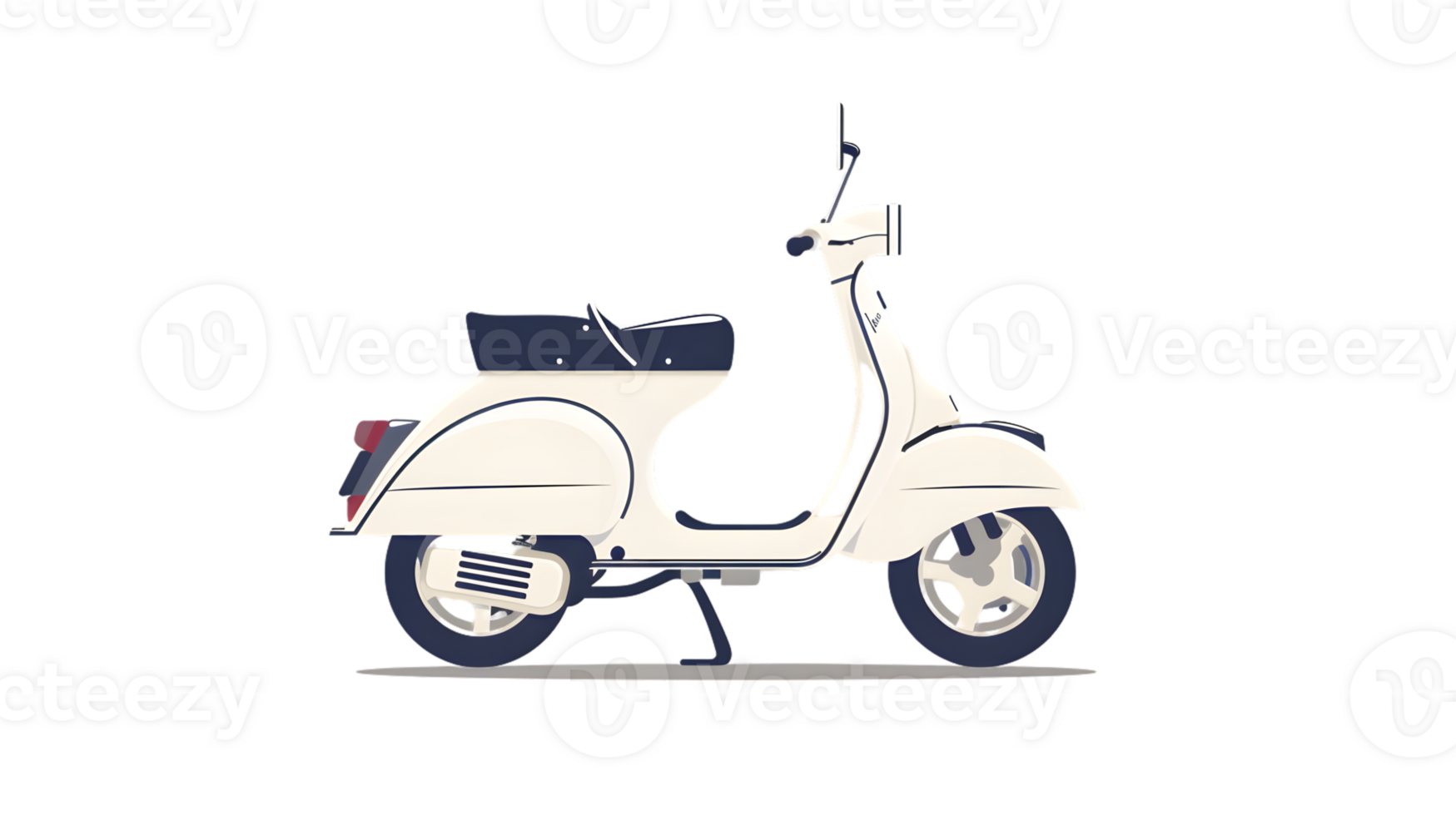 A classic scooter with a sleek design perfect for urban transportation and vintage enthusiasts png