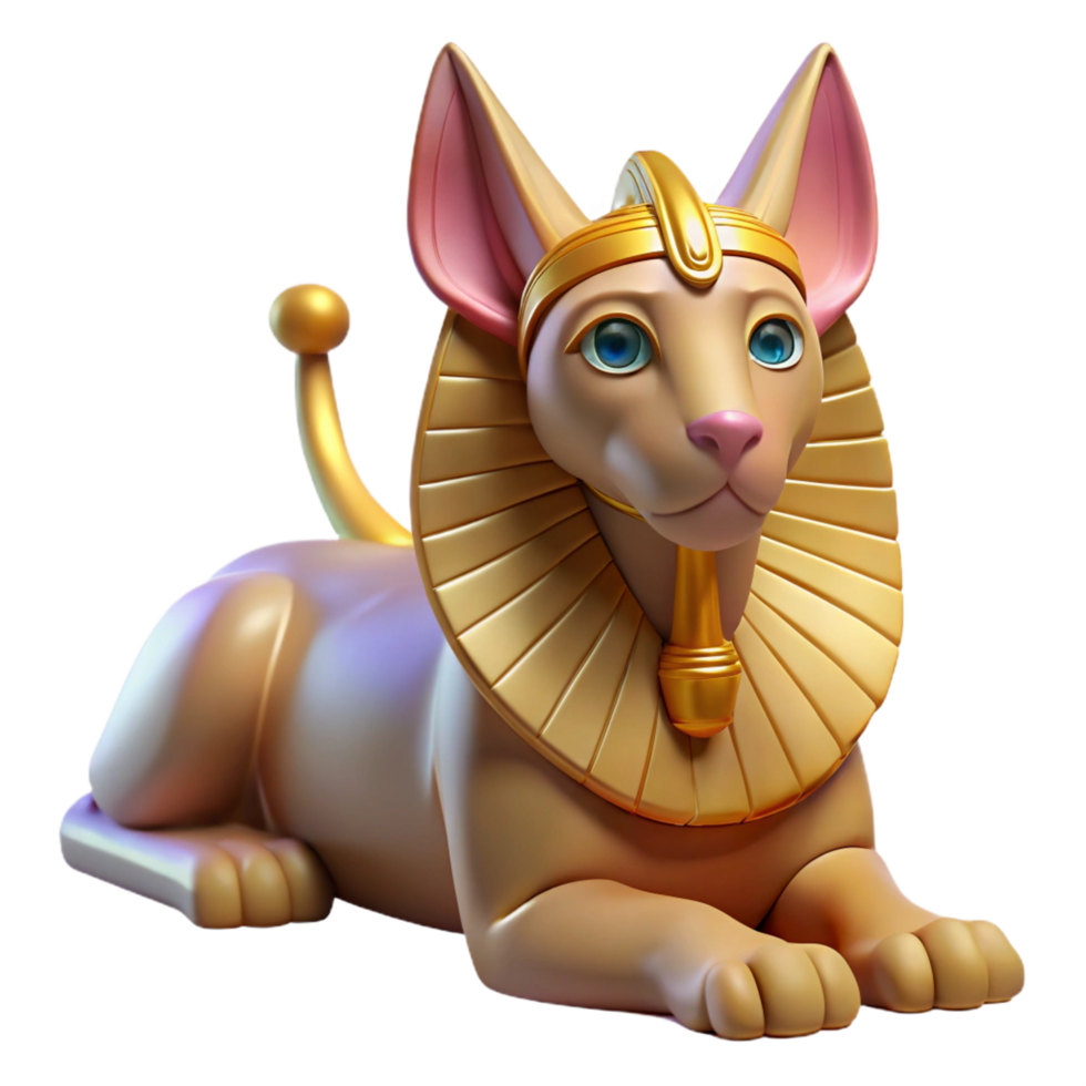 beautiful modern Sphinx, mythical creature, riddle-posing, detailed png
