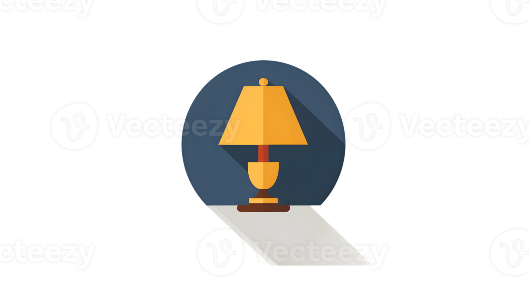 A cozy table lamp with a warm glow perfect for home decor and interior design illustrations png