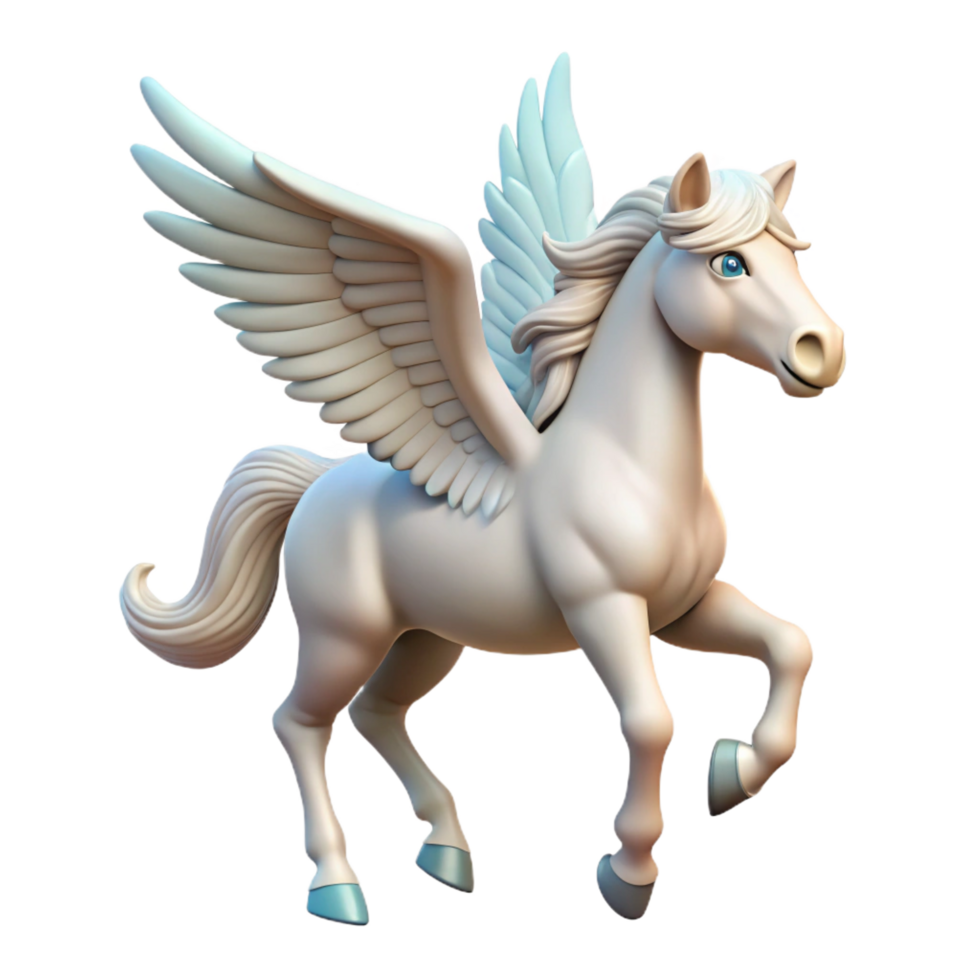 extraordinary creative Pegasus, winged horse, 4K png