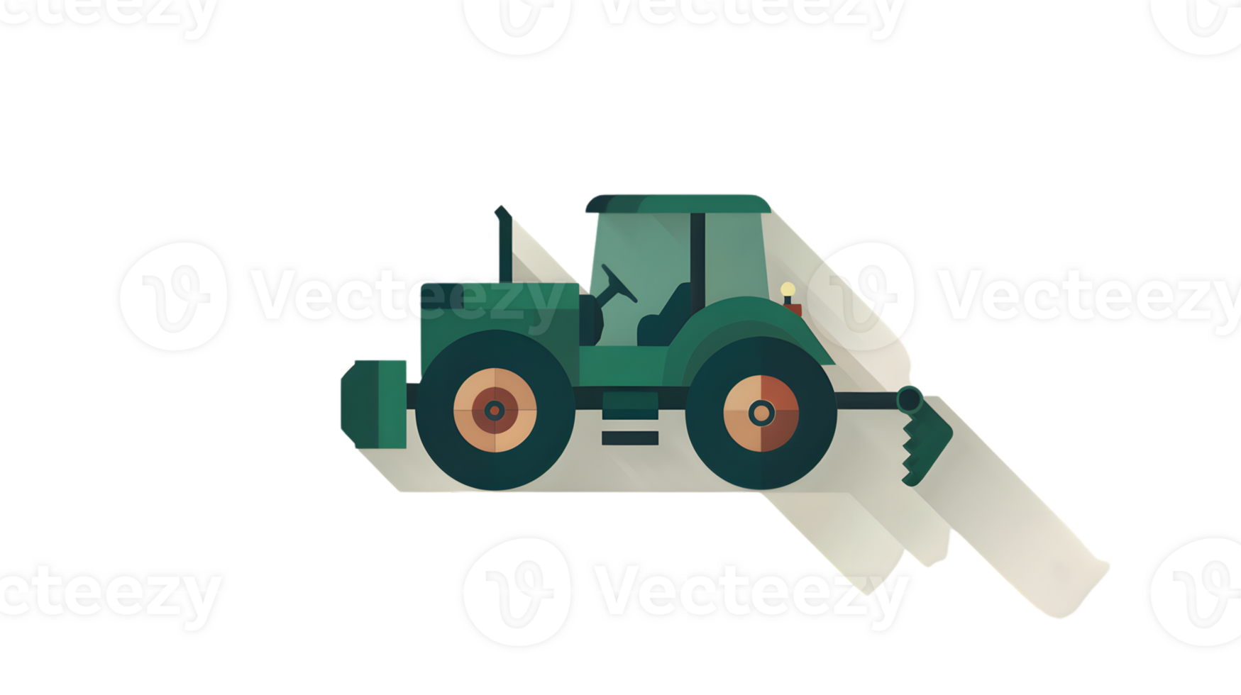 A green tractor with a front loader ideal for agricultural and construction projects png
