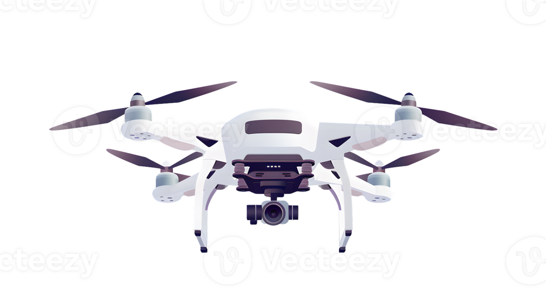 A hightech drone with a mounted camera ready for aerial photography and videography png