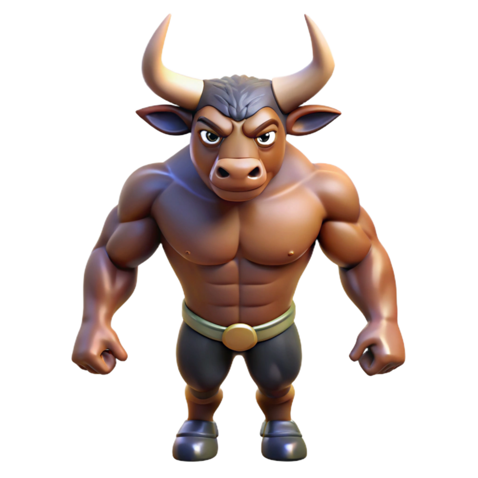 serene creative Minotaur, mythical creature, half bull half man, detailed png